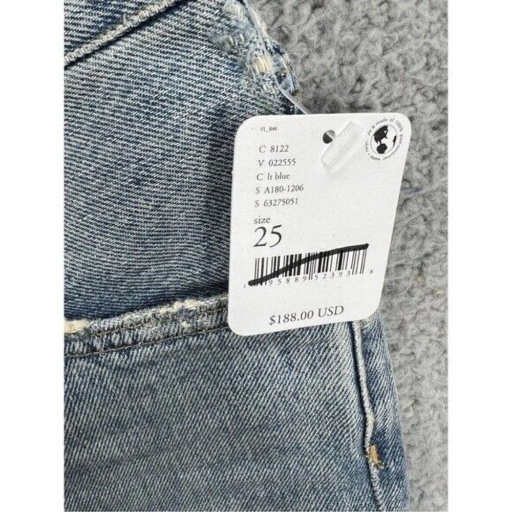 Agolde Mid Rise Relaxed Boot Straight Leg Jeans in Wireless Size 25 - Picture 9 of 12